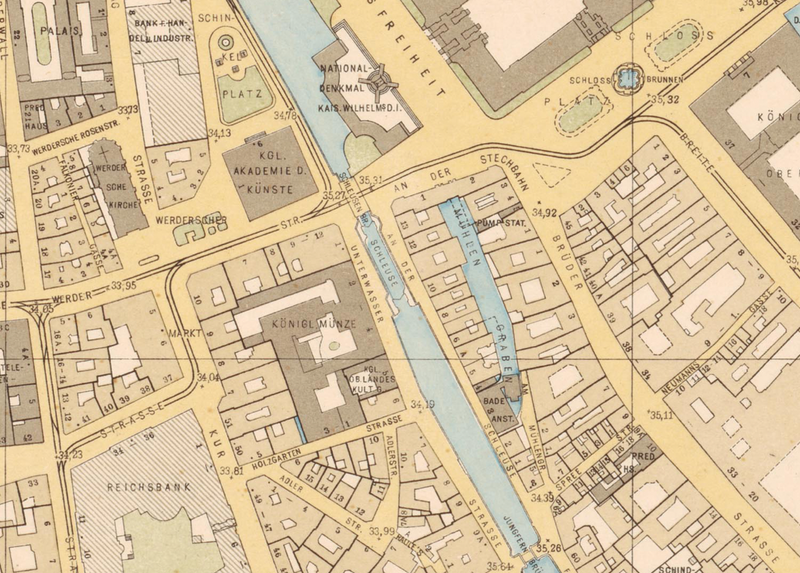 Ausschnitt aus dem Straubeplan, 1910 15 ausschnitt straubeplan